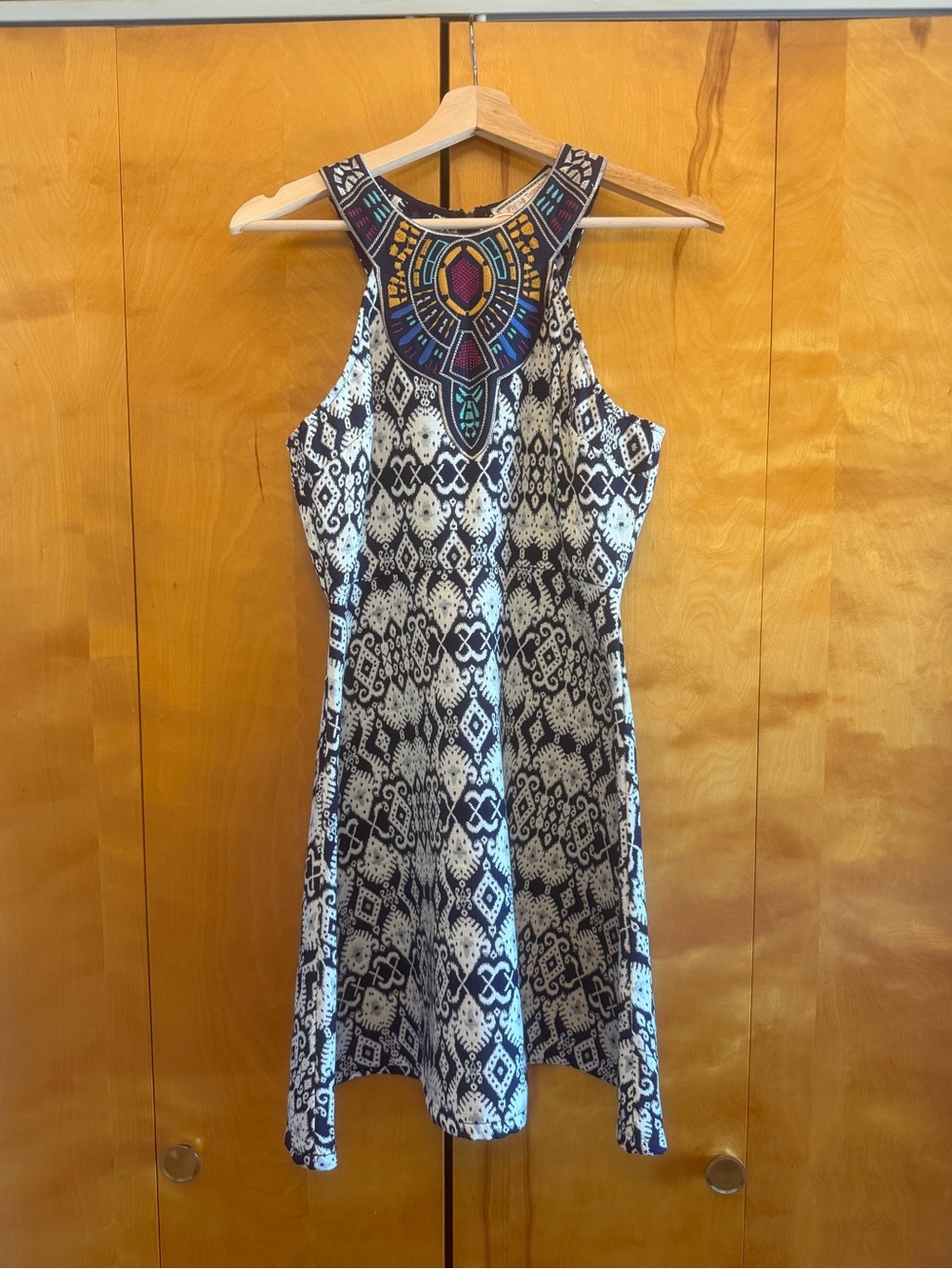 NWT Flying Tomato Geometric Halter Mini Dress- Size S